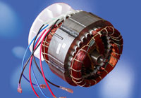 150MM Stator O.D —450-800W Synchronous Capacitor Brushless Alternator